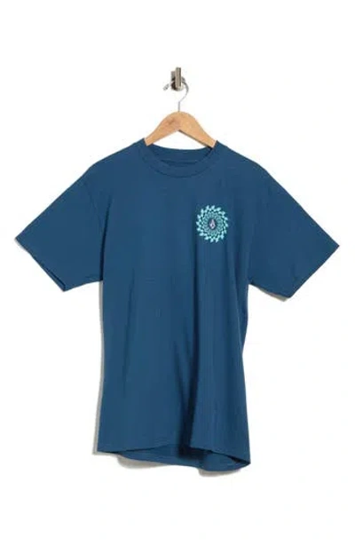Volcom Rotator Cotton Graphic T-shirt In Blue