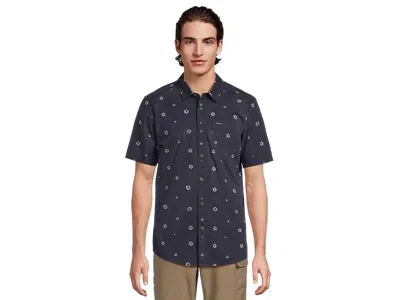 Volcom Scaler Stone Woven Short Sleeve In Blue