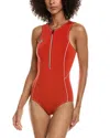 Volcom Short John Bodysuit In Red