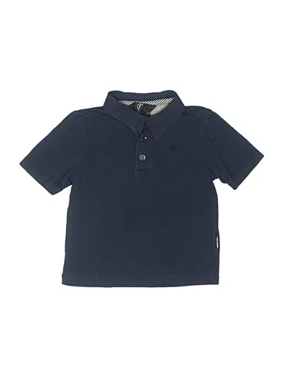 Pre-owned Volcom Kids' Short Sleeve Polo Shirt In Blue