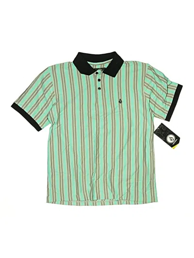 Volcom Kids' Short Sleeve Polo Shirt In Green