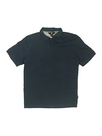 Pre-owned Volcom Kids' Short Sleeve Top Teal Tops In Blue