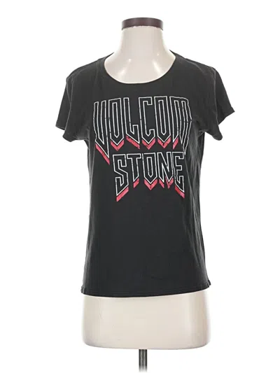 Pre-owned Volcom Short Sleeve T-shirt In Black