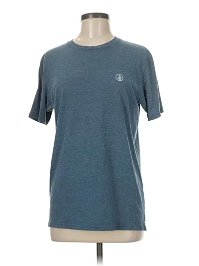 Pre-owned Volcom Short Sleeve T-shirt In Blue