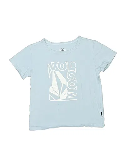 Pre-owned Volcom Kids' Short Sleeve T-shirt In Blue