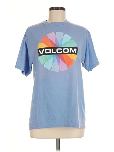 Pre-owned Volcom Short Sleeve T-shirt In Blue