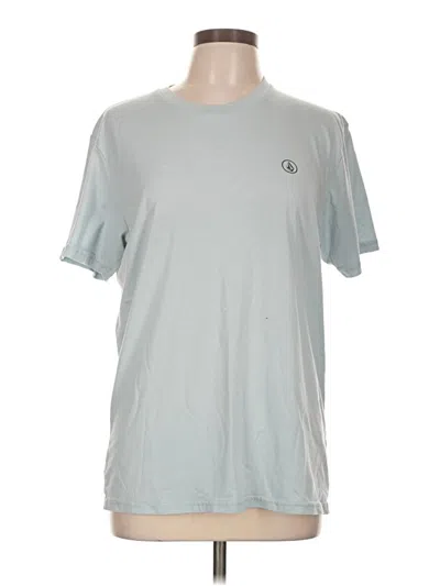 Pre-owned Volcom Short Sleeve T-shirt In Blue