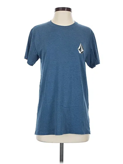 Pre-owned Volcom Short Sleeve T-shirt In Blue