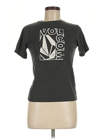 Pre-owned Volcom Short Sleeve T-shirt In Gray