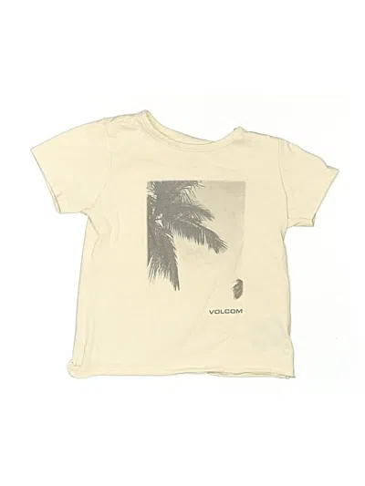Pre-owned Volcom Kids' Short Sleeve T-shirt In Ivory