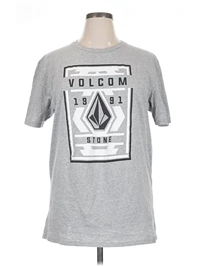 Pre-owned Volcom Short Sleeve T-shirt In Silver