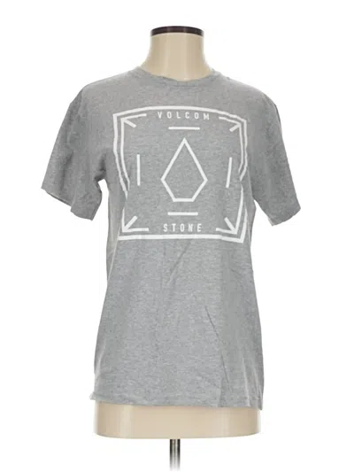 Pre-owned Volcom Short Sleeve T-shirt In Silver