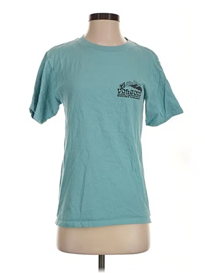 Pre-owned Volcom Short Sleeve T-shirt In Teal