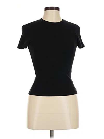 Pre-owned Volcom Short Sleeve Turtleneck In Black