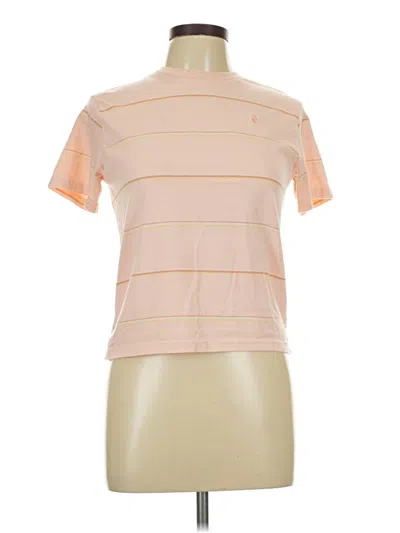 Pre-owned Volcom Short Sleeve Turtleneck In Pink
