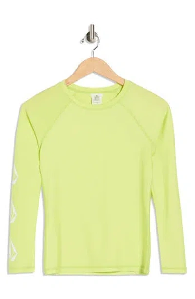 Volcom Simply Core Long Sleeve Rashguard In Green