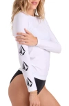Volcom Simply Core Long Sleeve Rashguard In White