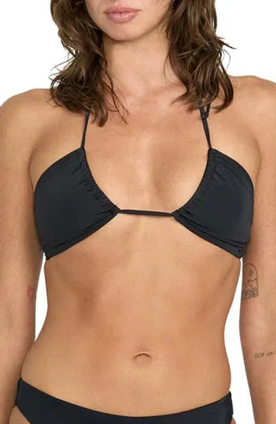 Volcom Simply Seamless Bikini Top In Black