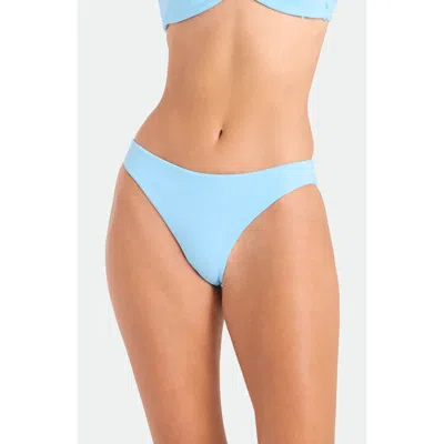 Volcom Simply Seamless Hipster Bikini Bottoms In Blue