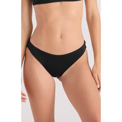 Volcom Simply Seamless Skimpy Bikini Bottoms In Black