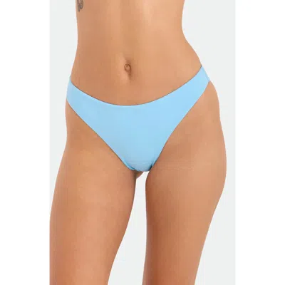 Volcom Simply Seamless Skimpy Bikini Bottoms In Blue