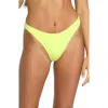 Volcom Simply Seamless Tiny Bikini Bottoms In Green