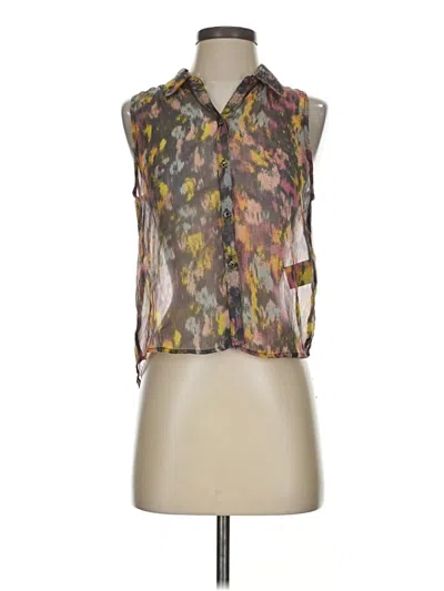 Pre-owned Volcom Sleeveless Blouse In Brown