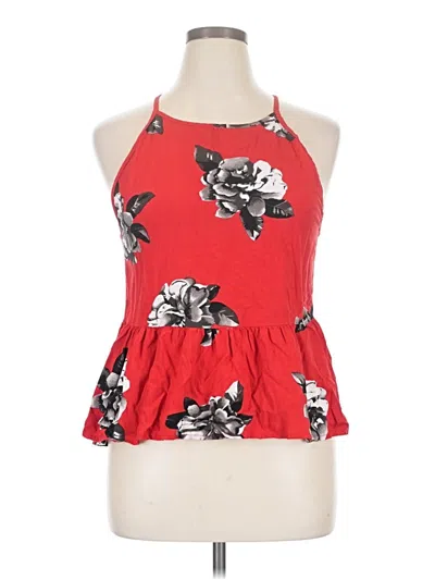 Pre-owned Volcom Sleeveless Blouse In Red