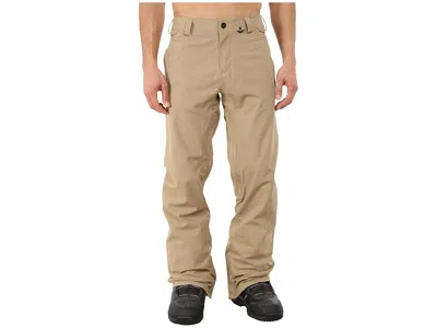 Volcom Snow Freakin Snow Chino Pants Men's Clothing Khaki: Md (32-33" Waist) 32, Cotton/mesh/polyester In Neutral