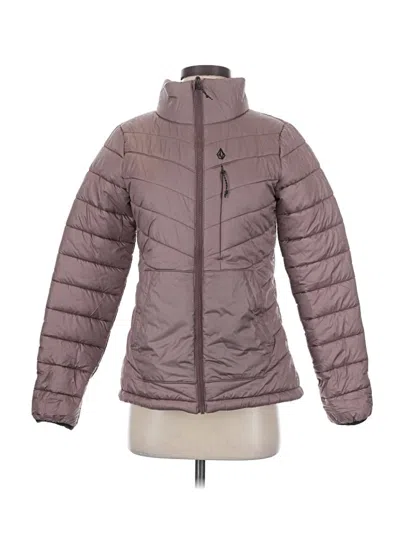 Pre-owned Volcom Snow Jacket In Brown