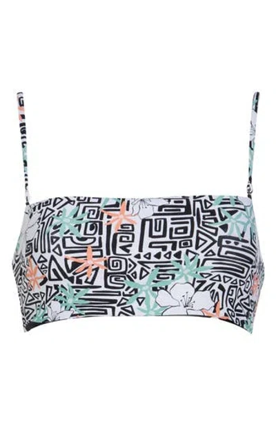 Volcom Sol Rebel Reversible Bandeau Bikini Top In Multi