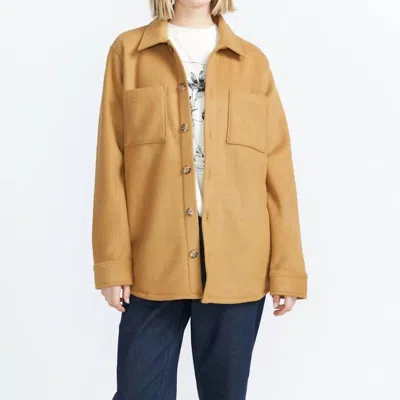 Volcom Stone Bonded Shacket In Vintage Brown
