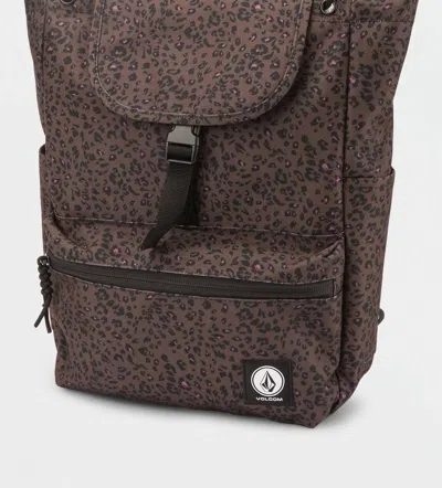 Volcom Stone Drawstring Backpack In Espresso In Brown