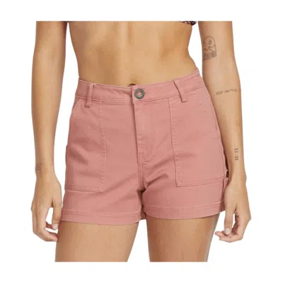 Volcom Stone Kraft Short In Mvr In Pink