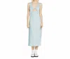 Volcom Stone Luz Midi Dress In Mist In Blue
