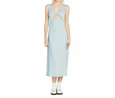 Volcom Stone Luz Midi Dress In Mist In Blue