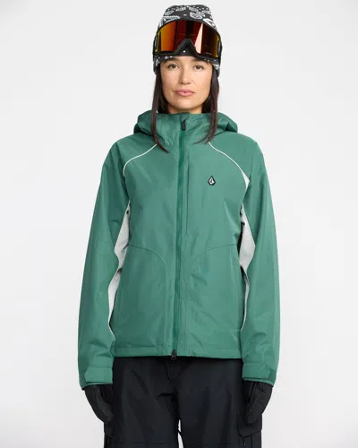 Volcom Stone Smokeshow 20k Jacket In Green