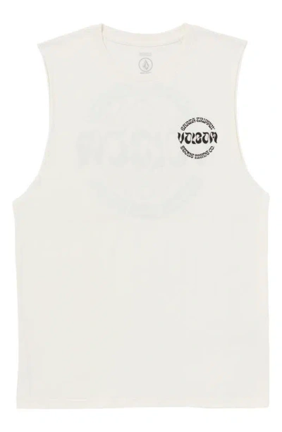 Volcom Stoneature Cotton Graphic Tank In Stealth