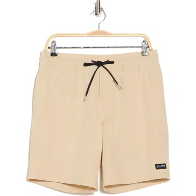 Volcom Stones Hybrid Drawstring Waist Shorts In Sand