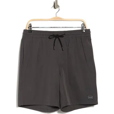 Volcom Stones Hybrid Shorts In Black