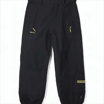 Volcom Straight Fit Black Nylon Pants With Design