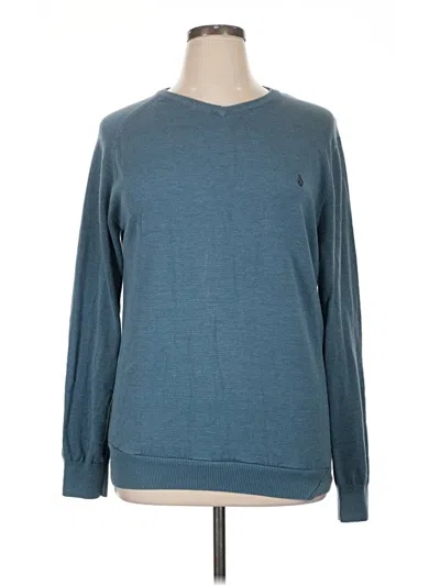 Pre-owned Volcom Sweatshirt In Blue