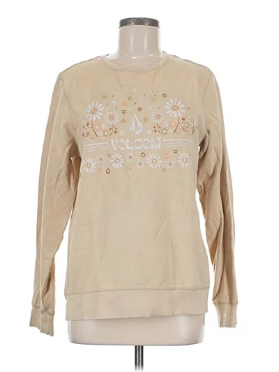 Pre-owned Volcom Sweatshirt In Tan