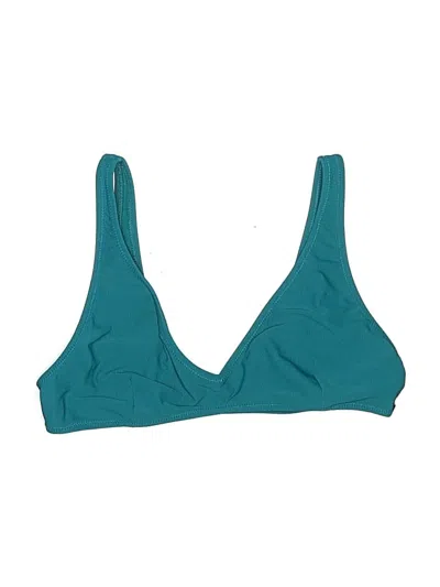 Pre-owned Volcom Swimsuit Top Teal Swimwear