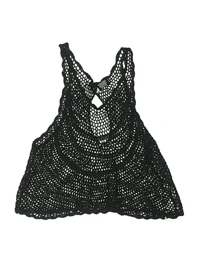 Pre-owned Volcom Kids' Tank Top Black Halter Neckline Tops