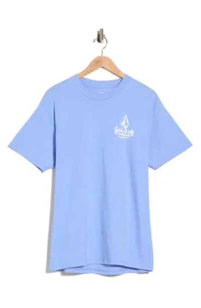 Volcom Thundertaker Graphic T-shirt In Blue