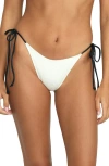 Volcom Tie Side Bikini Bottoms In White