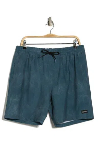Volcom Tie Town Pull-on Shorts In Blue