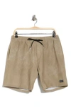 Volcom Tie Town Pull-on Shorts In Brown