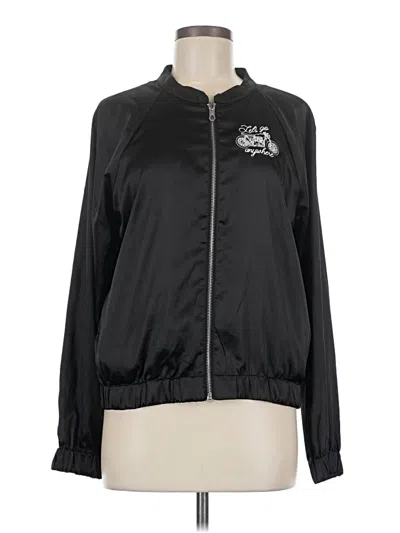 Pre-owned Volcom Track Jacket In Black
